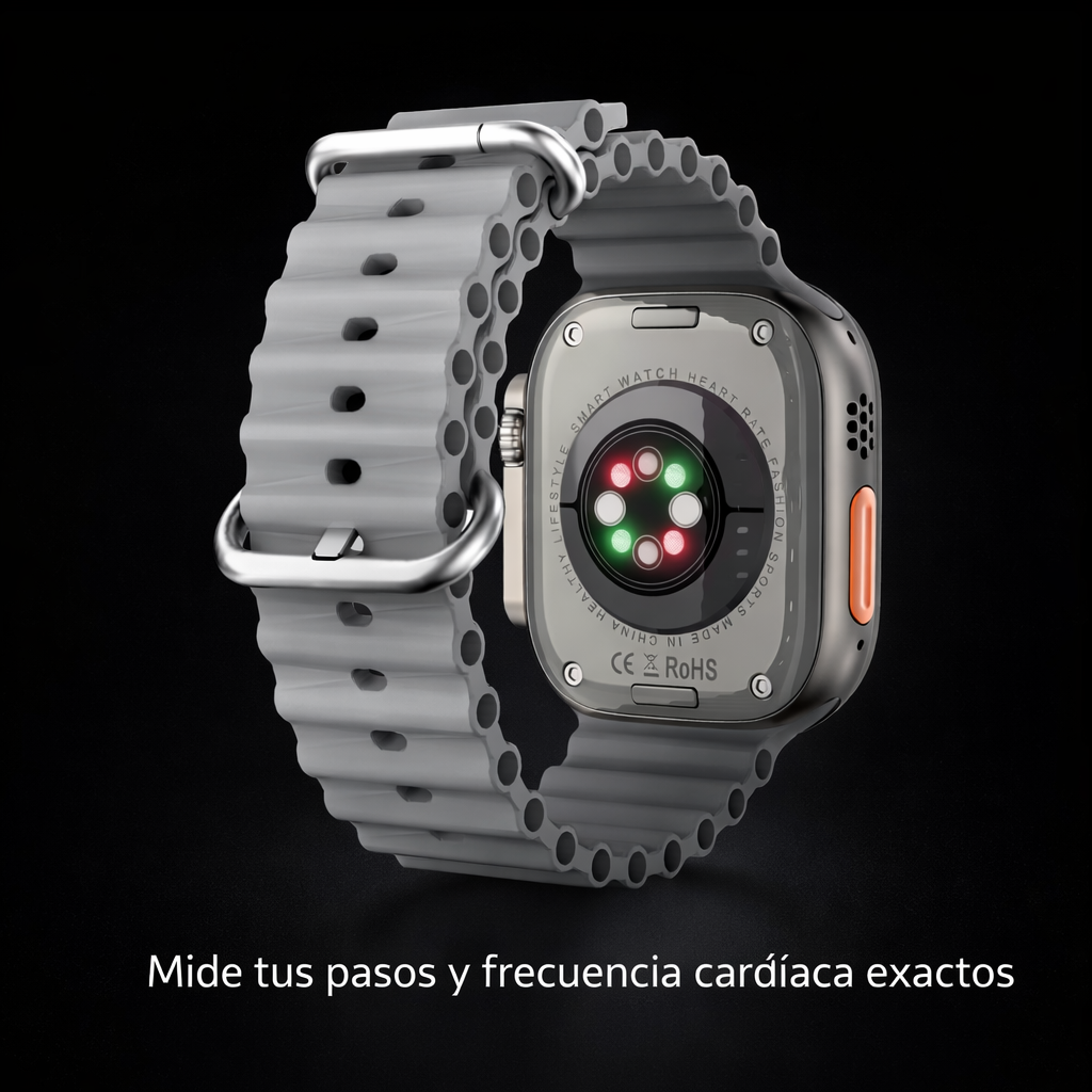 Smartwatch Ultra 2 Gris +1 Correa +1 Auriculares Inalámbricos 2ª Generación De Regalo