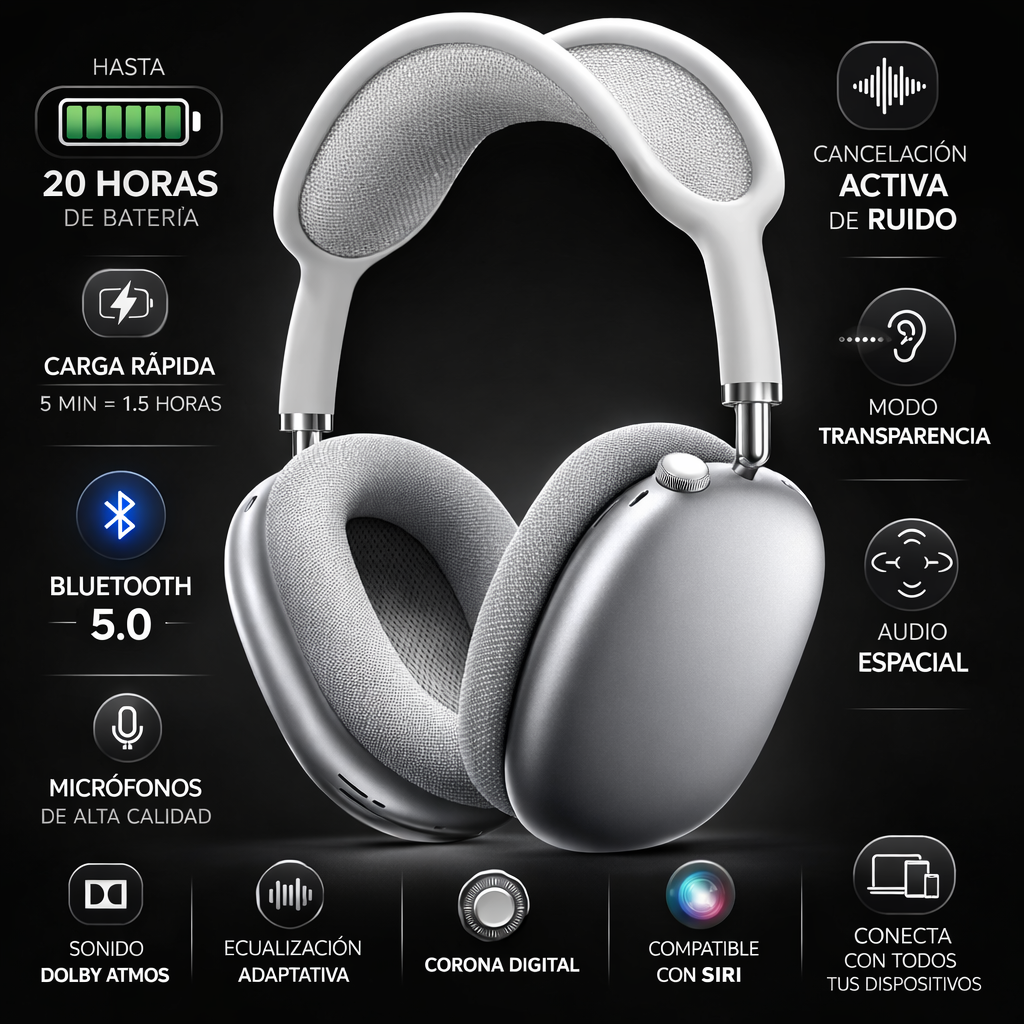 Auriculares PRO Max gris